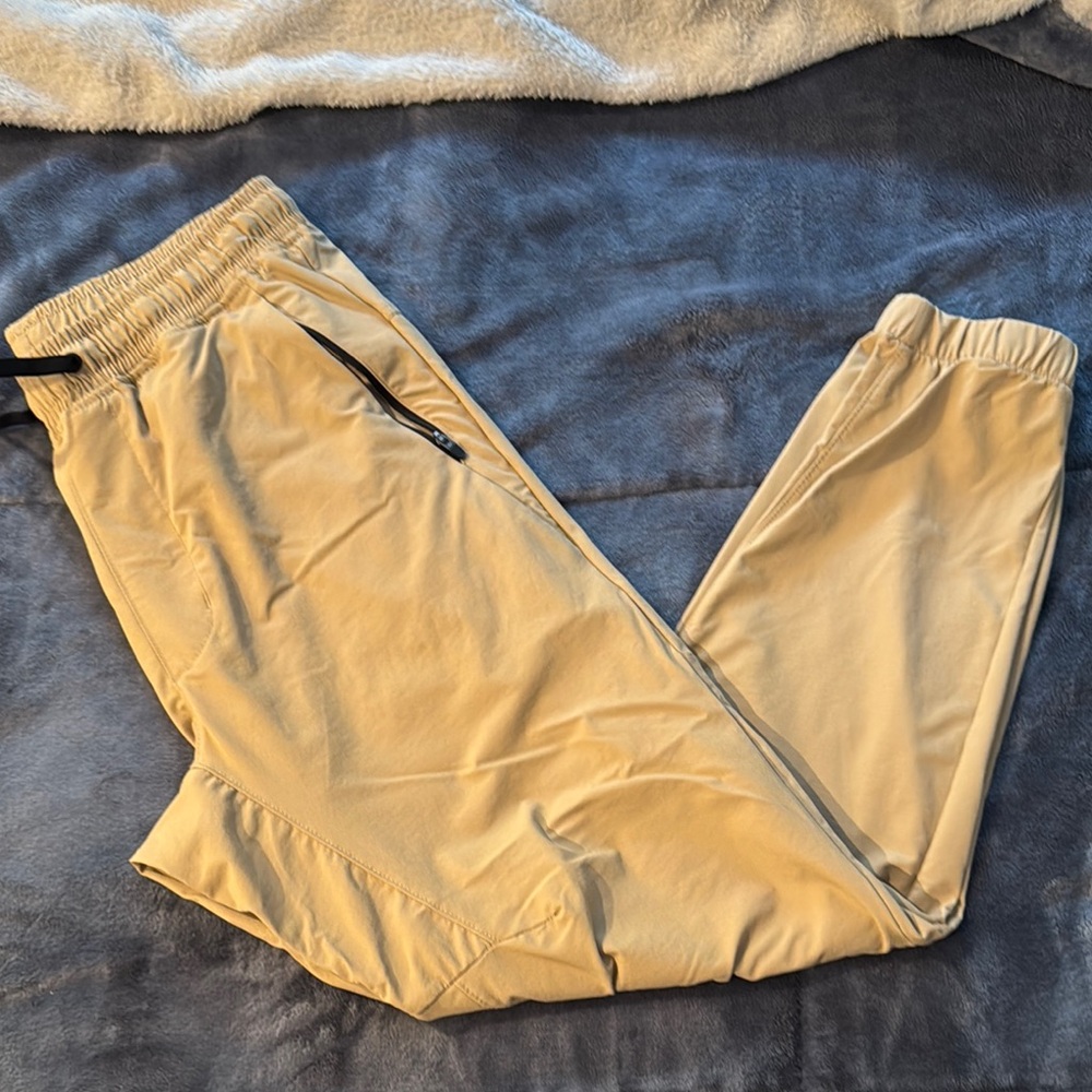American Eagle Outfitters Tan Jogger Sweatpants with Elastic Waistband